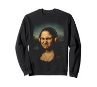 Bass Face Meme Monalisa Casque Audio Go Hard Rock Music Sweatshirt