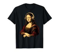 Bass Face Mona Lisa Poupée dégoûtée Amusante Meme DJ Musique T-Shirt