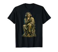 Bass Face The Thinker Figurine Humoristique pour DJ T-Shirt