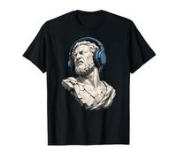 Bass Face Vaporwave Statue Grecque drôle Poupée DJ Musique T-Shirt