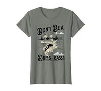 Bass Fish American Vintage Don't Be Dumb Fish Funny Dad Fisherman T-Shirt