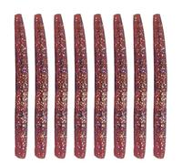 Bass Fishing Lure Kit - 8PCS Soft Worm Bait | Simulated Vivid Reusable Fish Bait for Saltwater Freshwater, Durable Accessory for Anglers, Compact Worm Design for Camping Fishing Adventures