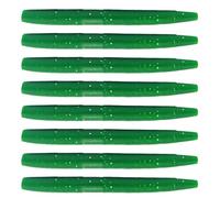 Bass Fishing Lure Kit - 8PCS Soft Worm Bait | Simulated Vivid Reusable Fish Bait for Saltwater Freshwater, Durable Accessory for Anglers, Compact Worm Design for Camping Fishing Adventures