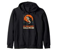 Bass Fishing My Fishing Buddy Calls Me Dad Vintage Homme Funn Sweat à Capuche