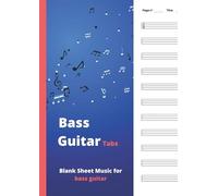 Bass Guitar Tabs: Blank Sheet music pages with Tab lines for 4 string bass