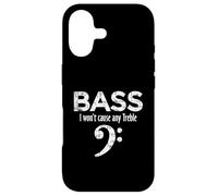 Bass - I Won't Cause Any Treble (Blanc Vintage) Bassiste Coque pour iPhone 17