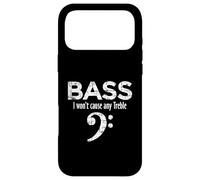 Bass - I Won't Cause Any Treble (Blanc Vintage) Bassiste Coque pour iPhone 17 Pro Max