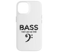 Bass - I Won't Cause Any Treble (Noir Vintage) Bassiste Coque pour iPhone 14