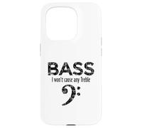 Bass - I Won't Cause Any Treble (Noir Vintage) Bassiste Coque pour iPhone 15 Pro