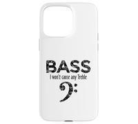 Bass - I Won't Cause Any Treble (Noir Vintage) Bassiste Coque pour iPhone 15 Pro Max