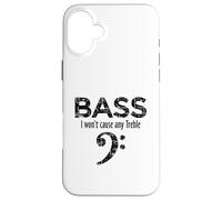 Bass - I Won't Cause Any Treble (Noir Vintage) Bassiste Coque pour iPhone 16 Plus