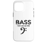 Bass - I Won't Cause Any Treble (Noir Vintage) Bassiste Coque pour iPhone 16 Pro Max
