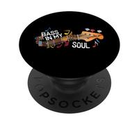 Bass in My Soul Guitar Players Musician Music Lover PopSockets PopGrip Adhésif