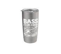 Bass It's Like Guitar But Way Cooler - Guitare basse basse Gobelet isotherme en acier inoxydable double paroi