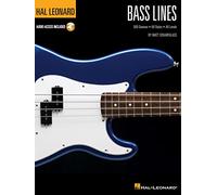 Bass Lines Hal Leonard Bass Method | Recueil de Chansons 500 Lignes Basse Rythmiques Riffs Phrasés Tous Styles Niveaux | Partition Tablature Guitare Basse Audio | Livre Instruction Débutants Avancés