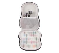 Bass Pick Pouches, 18 Slot Plectrum Holder, 5.12x3.54x1.97 inches Zippered Effect-Proof Bag, Dustproof Storage Case, Ideal for Studio, Home, Live Performance, Musician Accessories