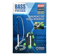 BASS POLSKA Aspirateur pour étang et Piscine avec buse Nettoyage Humide et Sec des Feuilles, Boue et algues Tuyau d'aspiration Puissant Capacité du réservoir 35 L