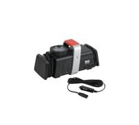 Bass Polska Mini compresseur 12 V/230 V Pompe à air électrique avec manomètre 11 bar 30 l/min 3 adaptateurs pour voiture, vélo, matelas