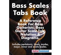Bass Scales Tabs Book: A Reference Book For Bass Guitarists. Bass Guitar Scale Tab, Notation & Diagrams.