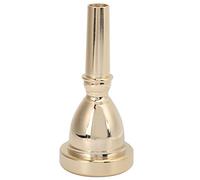 Bass Tuba Horn Mouthpiece en Cuivre, Embouchure pour Trombone à Système Bass, Pièce de Remplacement Compatible avec Tubas BBb et CC, Finition Médicale Lisse, Résistant à l'Usure (Or)
