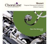 BASS Voice Part for Mozart Solemn Vespers Rehearsal CD
