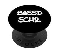 Bassd Scho Funny Saying for Franconian Bass Players PopSockets PopGrip Adhésif