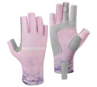 Bassdash ALTIMATE Gants de pêche UPF 50+ pour Femme Protection Solaire UV - pour Kayak pagaie randonnée Cyclisme Conduite tir entraînement