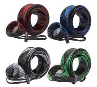Bassdash Casting - manchons de canne à pêche rotative, chaussettes de protection pour canne à pêche jusqu'à 7-1/2 pieds Black White 2pcs