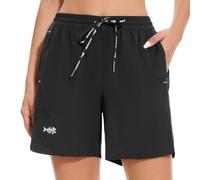 Bassdash Femme Short Randonnée 5 Pouces UPF 50+ Léger et Imperméable à Séchage Rapide avec Poches pour Camping Sport Hiking Shorts FP05W
