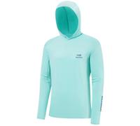 Bassdash Hommes UPF 50 + Cordon de Serrage Chemises à Capuche de Pêche Protection Solaire UV à Manches Longues Randonnée en Plein air T-Shirts à Capuche FS33M