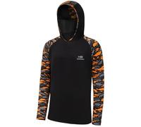 Bassdash Hommes UPF50 + Chemise à Capuche Manches Longues Protection Solaire Sweats à Capuche pour la pêche en Plein Air Natation