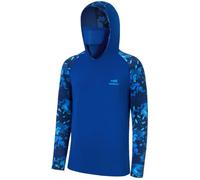 Bassdash Hommes UPF50 + Chemise à Capuche Manches Longues Protection Solaire Sweats à Capuche pour la pêche en Plein Air Natation