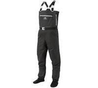 Bassdash Hommes Wader à poitrine Léger et Respirant Camouflage Noir Semelle de Chaussette pour la Pêche à la Mouche et la Chasse FW11