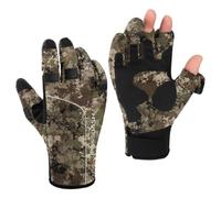 Bassdash WintePro Gants de pêche isolés hydrofuges avec Doublure en Polaire pour Temps Froid Gants d'hiver pour Homme et Femme Idéal pour la pêche sur Glace, la Chasse, la Photographie, la randonnée