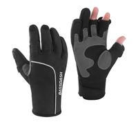 Bassdash WintePro Gants de pêche isolés hydrofuges avec Doublure en Polaire pour Temps Froid Gants d'hiver pour Homme et Femme Idéal pour la pêche sur Glace, la Chasse, la Photographie, la randonnée
