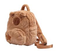 BASSE À PLEIN ANIMAL CINETTO - Accessoire pour sac à dos Capybara, paquet d'école de voyage de mode | Soft Style Sple Companion, adorable sac en peluche Capybara pour hommes D