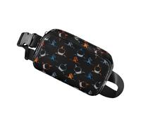 BASSE DE BASSE POUR FEMMES, PAQUET DE FASHION, Fanny pack en cours d'exécution multipoche étanche, Sangle polyvalente élégante pour portefeuille de boutons de tissu cellulaire, D, Reportez-vous à la