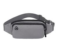 BASSE DE LA BASSE CASUALE 'UMSO - FANNY PAQUET OMAINE, FORFAIT BASSE POLYVALENT, BASSE DE CHANT SÉCURITÉ | Pack de hanche compacte, sac à taille réglable polyvalent, sac de, Gris (Black Zipper