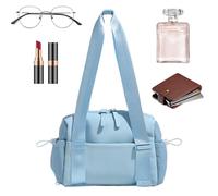 BASSE DUFFE DOMENA POUR VOYAGE, FAIBLE DUFFEL - Sac de gym en nylon Stume avec séparé sec séparé,Pack de nuit Weekender, tampon de douche de toilette, organisateur de s, bleu, riferimento alla