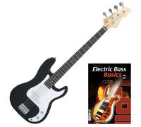 Basse Electrique Guitare E-Bass 4 Cordes PB Preci-Style Pickups 22 Frettes Noir