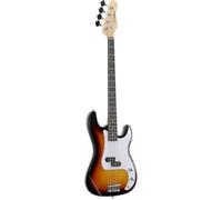 Basse électrique - WOODBRASS - PB100 - Sunburst - Micro split type P - Corps frêne / Manche érable