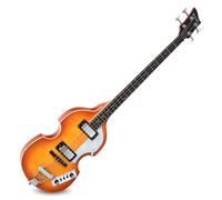 Basse Guitare Electronique Hollow-Body 22 Frettes 4 Cordes Vintage Sunburst