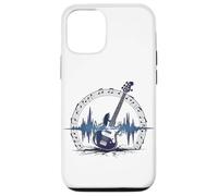 Basse Guitare Sound Wave Bassist Basse Electrique Rock Music Coque pour iPhone 12/12 Pro