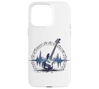 Basse Guitare Sound Wave Bassist Basse Electrique Rock Music Coque pour iPhone 15 Pro Max