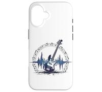 Basse Guitare Sound Wave Bassist Basse Electrique Rock Music Coque pour iPhone 16