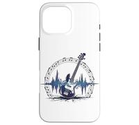 Basse Guitare Sound Wave Bassist Basse Electrique Rock Music Coque pour iPhone 16 Pro Max