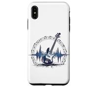 Basse Guitare Sound Wave Bassist Basse Electrique Rock Music Coque pour iPhone XS Max