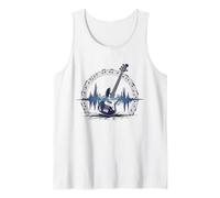 Basse Guitare Sound Wave Bassist Basse Electrique Rock Music Débardeur