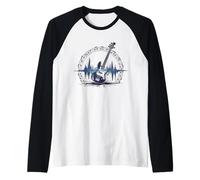 Basse Guitare Sound Wave Bassist Basse Electrique Rock Music Manche Raglan