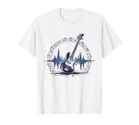 Basse Guitare Sound Wave Bassist Basse Electrique Rock Music T-Shirt